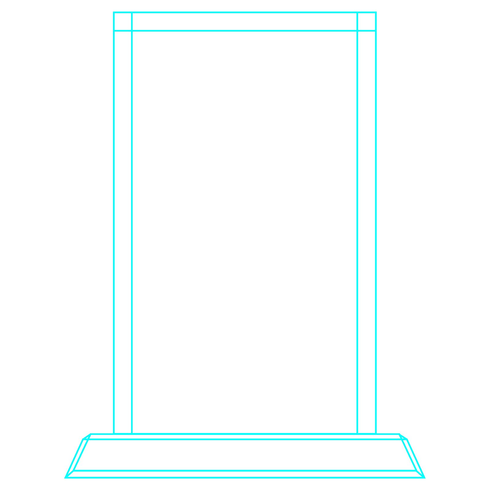 Galvano Cristal Rectangular 6308 - Regalos Corporativos