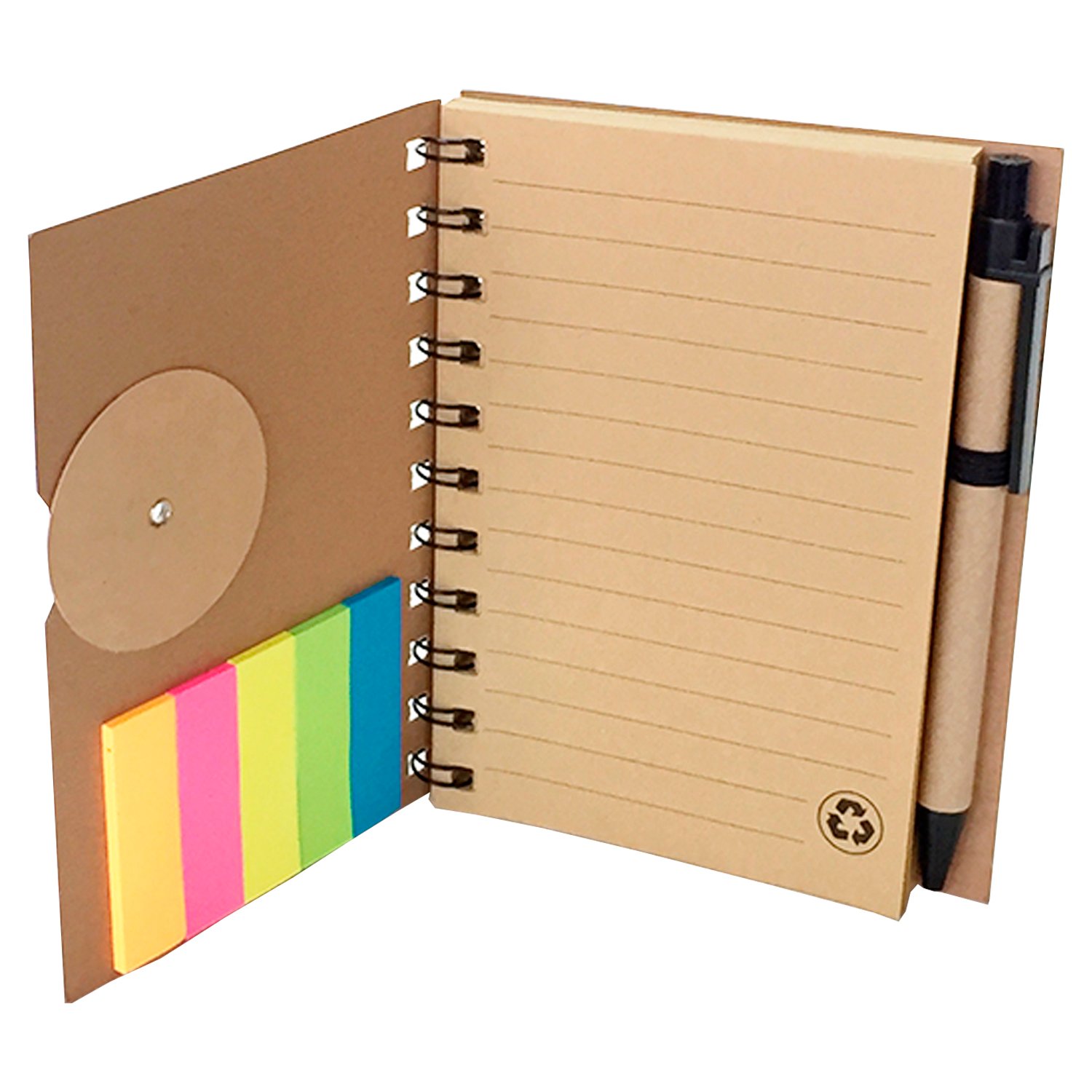 Set Cuaderno - Libreta - Memo set Tapa Cartón + Bolígrafo - Regalos Corporativos