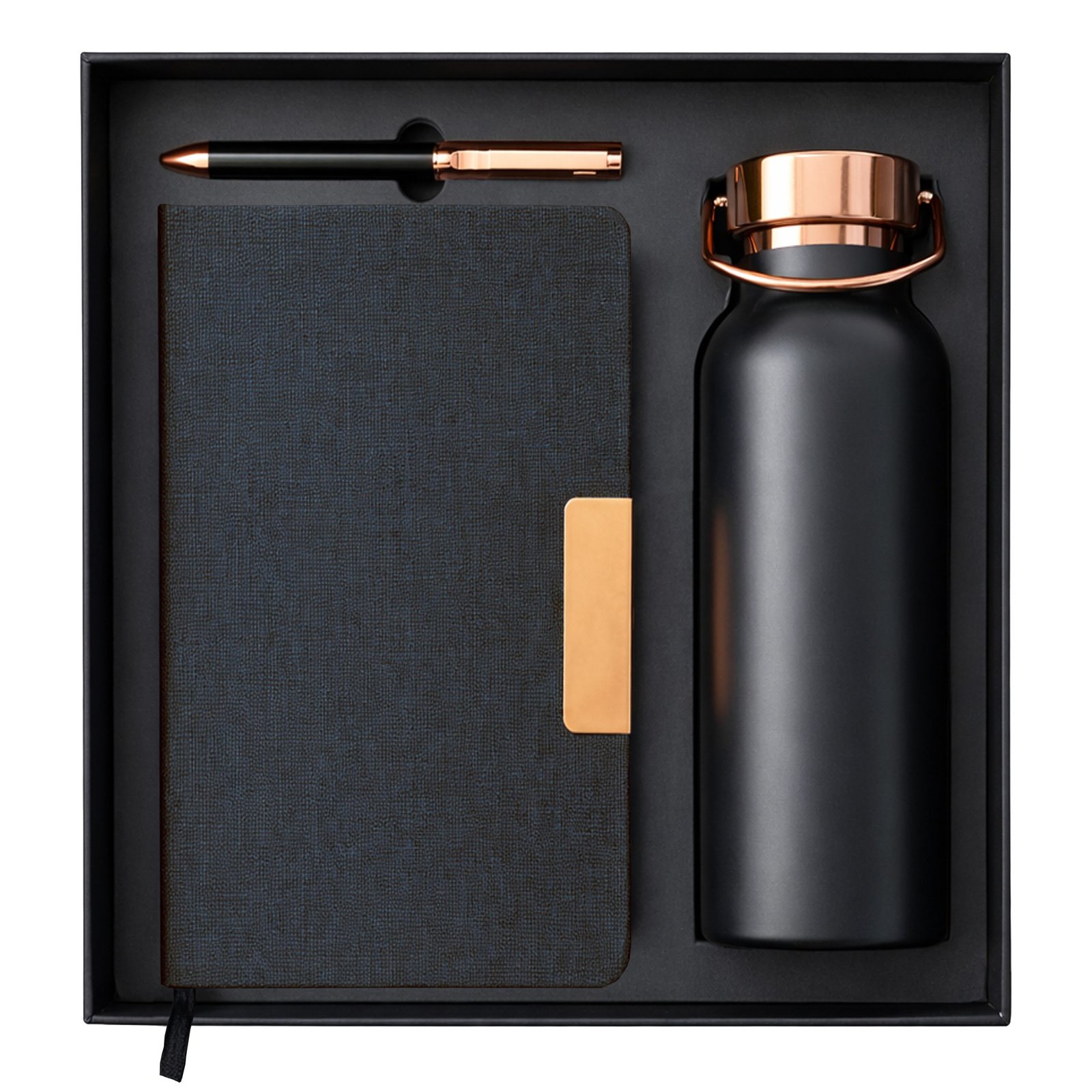 Set Botella Acero Inoxidable Térmica + Bolígrafo + Libreta - Regalos Corporativos