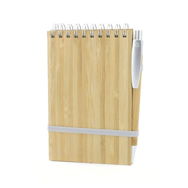 Set Cuaderno - Libreta Tapa Bamboo + Bolígrafo - Regalos Corporativos