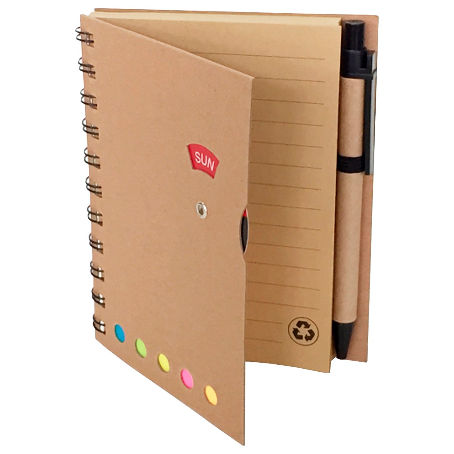 Set Cuaderno - Libreta - Memo set Tapa Cartón + Bolígrafo - Regalos Corporativos