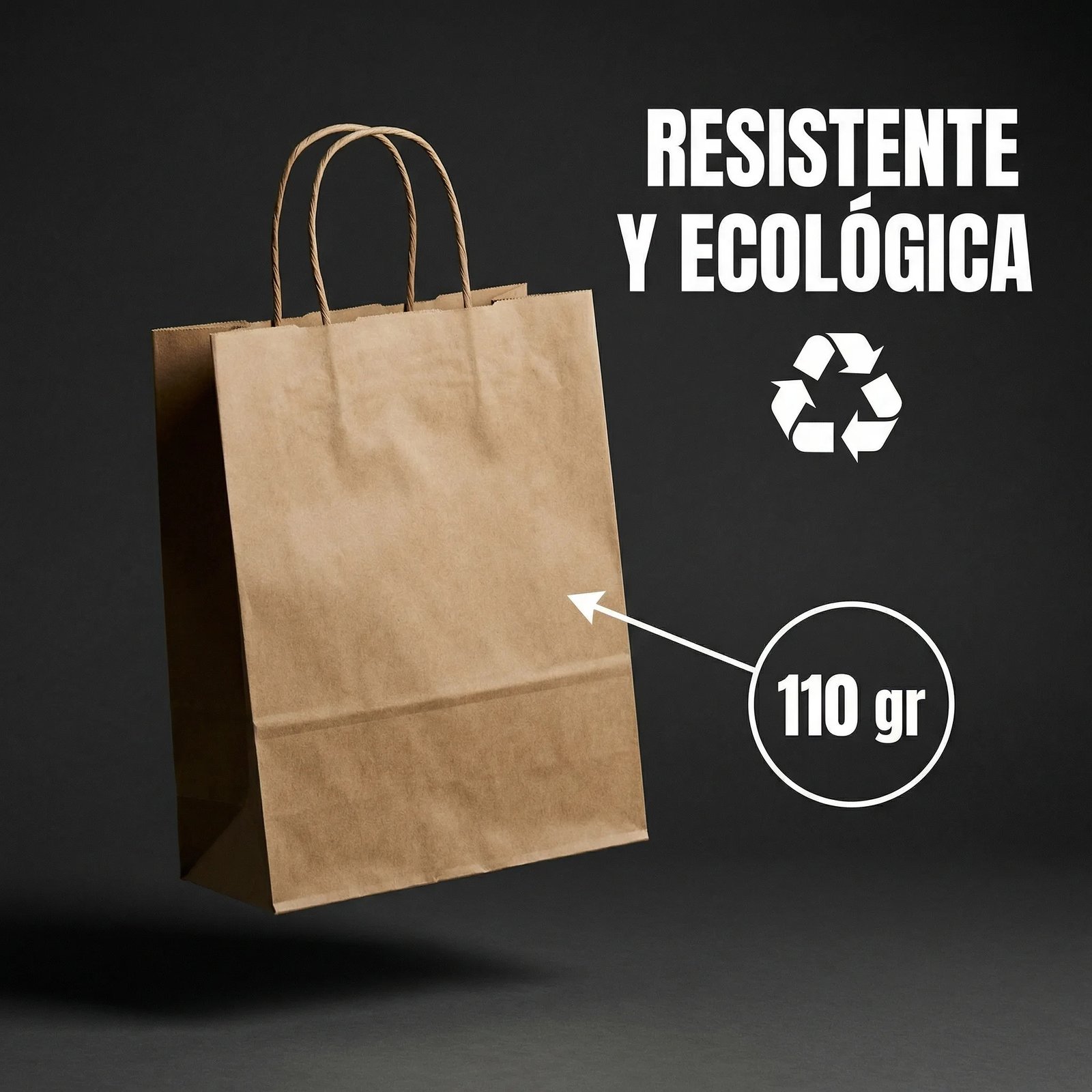 Miniatura 4 de Bolsa Papel Kraft 50X40X15 Cm