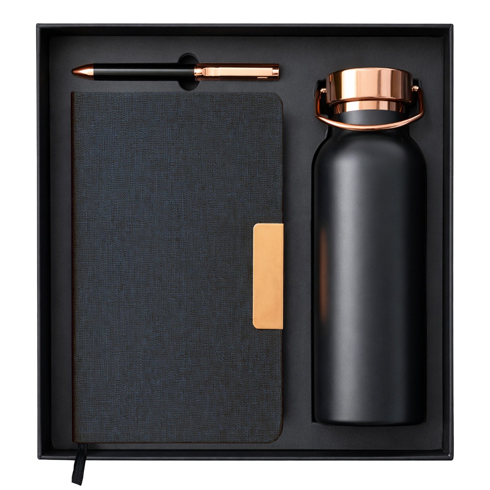 Miniatura 5 de Set Botella Acero Inoxidable Térmica + Bolígrafo + Libreta
