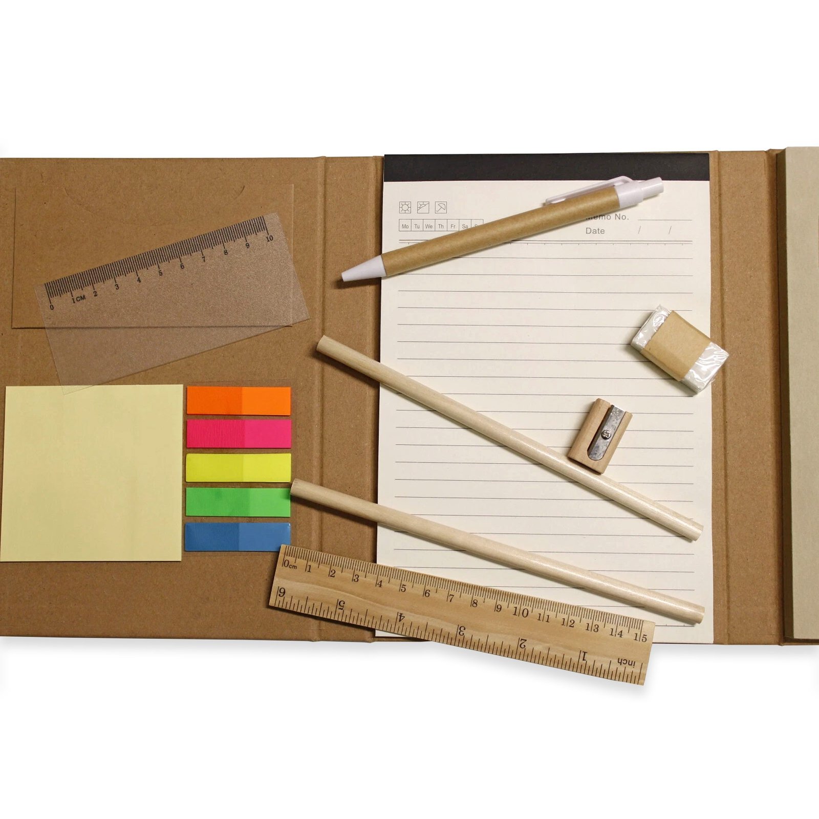 Regalo corporativo Carpeta Ecologica con set de escritorio