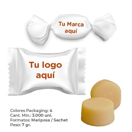 Caluga de Leche publicitaria