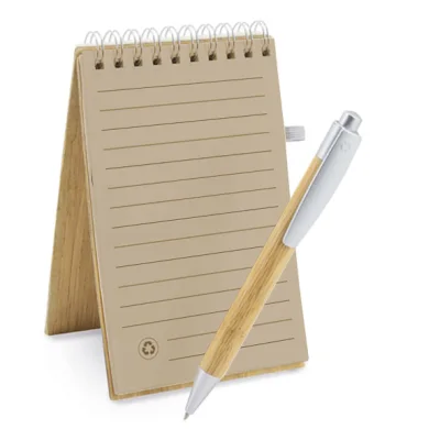 Miniatura 4 de Set Cuaderno - Libreta Tapa Bamboo + Bolígrafo