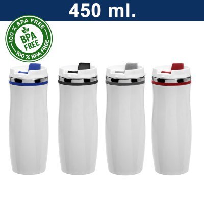 Mug Térmico Acero inoxidable Blanco - Regalos Corporativos