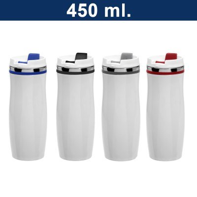 Mug Térmico Acero inoxidable Blanco - Regalos Corporativos