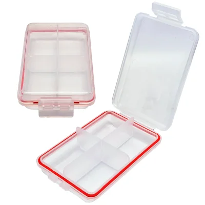Regalo corporativo Pastillero Organizador rojo 4 divisiones
