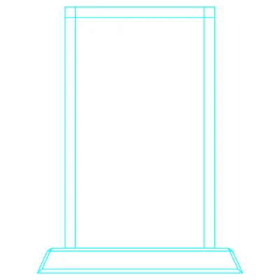 Miniatura 3 de Galvano Cristal Rectangular 6308
