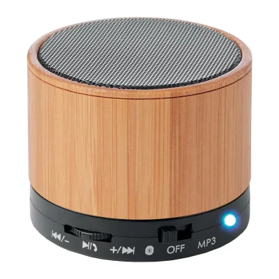 Parlante Altavoz Bamboo — Regalo corporativo de Bamboo personalizable con logo