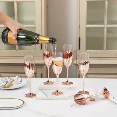 Miniatura 7 de Set de 2 Copas Champagne ENCOBRIZADO