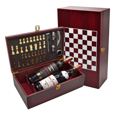Regalo corporativo Juego Cachos Ajedrez Caoba Set