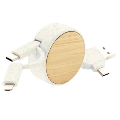 Miniatura 2 de Cable Conector Bamboo Multicargador
