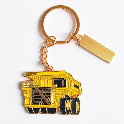 Miniatura 2 de Llavero Metálico Camion Minero ENCOBRIZADO COLOR