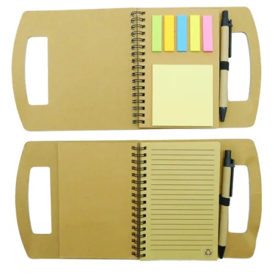 Regalo corporativo Set Cuaderno - Libreta - Memo set Tapa Cartón + Bolígrafo