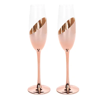 Miniatura 6 de Set de 2 Copas Champagne ENCOBRIZADO