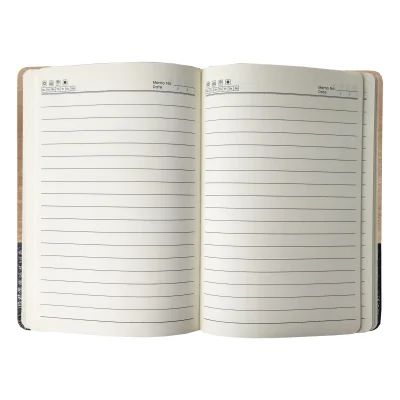 Miniatura 2 de Cuaderno - Libreta Tapa Simil Cuero PU Bicolor ENCOBRIZADO