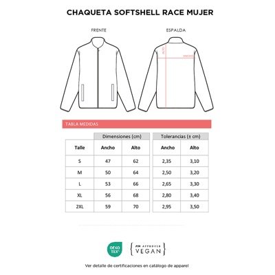 Miniatura 3 de Chaqueta Softshell Race Mujer
