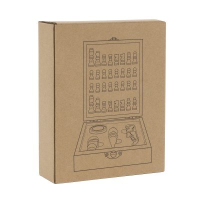 Miniatura 16 de Set de vino con juego de ajedrez "CHESSY"