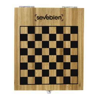 Miniatura 6 de Set de vino con juego de ajedrez "CHESSY"