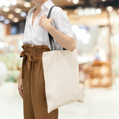 Miniatura 50 de Bolsa de algodón "DONNA"