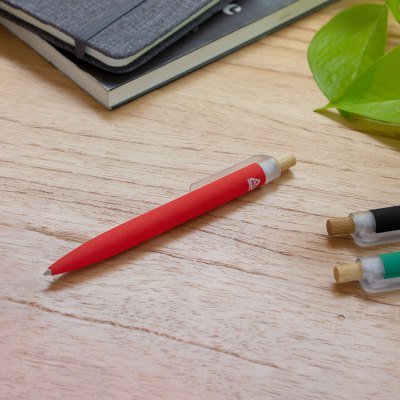 Miniatura 11 de Bolígrafo aluminio reciclado y bambú "BALU"