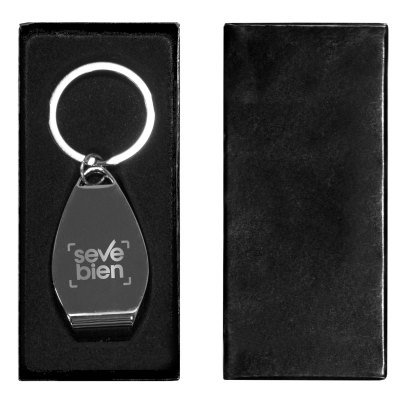 Miniatura 3 de LLAVERO METÁLICO CON ABREBOTELLAS