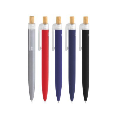 Miniatura 13 de Bolígrafo aluminio reciclado y bambú "BALU"