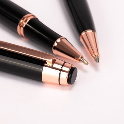 Miniatura 8 de Set de Escritura "THORTON" negro con detalles encobrizados.