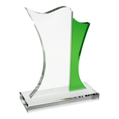 Miniatura 10 de Trofeo Galvano Cristal Bauhaus