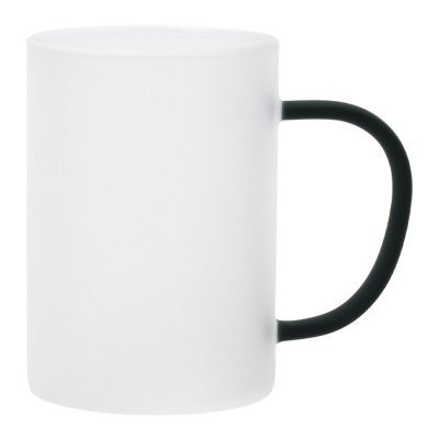 Miniatura 5 de Tazón Vidrio Empavonado 330cc Sublimación, asa color.