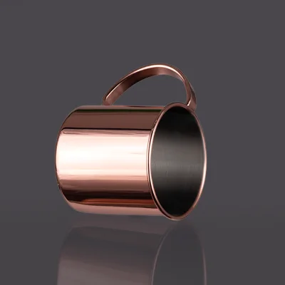Tazón metálico Encobrizado "COPPER" 1/2 L - Regalos Corporativos