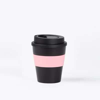 Miniatura 12 de Mug Express Cup "BLACK" 356cc con banda silicona