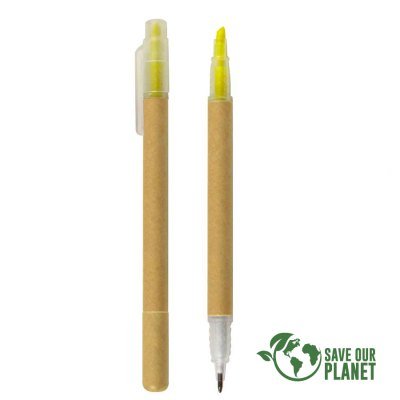 Miniatura 2 de Bolígrafo/Destacador Ecológico