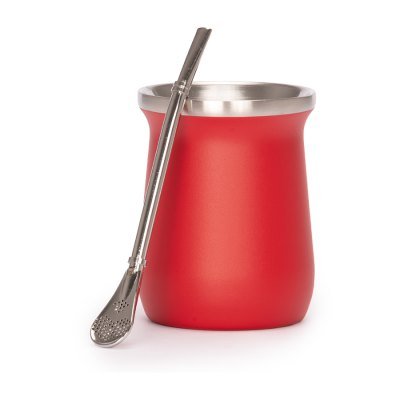 Miniatura 14 de Vaso Térmico metálico "MATE" 300ml. con Bombilla