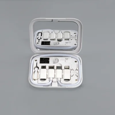Connect Multicargador 8-en-1, con Espejo. - Regalos Corporativos