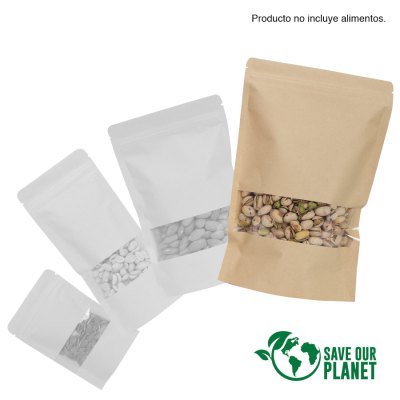 Miniatura 2 de Bolsa doypack 1500ml de papel kraft, para Alimentos