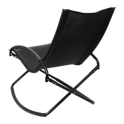 Miniatura 4 de Silla mecedora negra con apoya-brazos