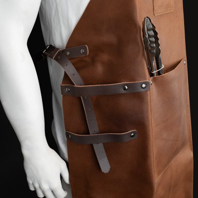 Miniatura 3 de Set Asador de Cuero de Búfalo