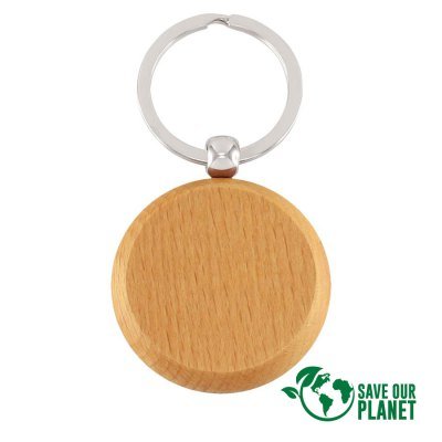 Miniatura 2 de Llavero Redondo de Madera