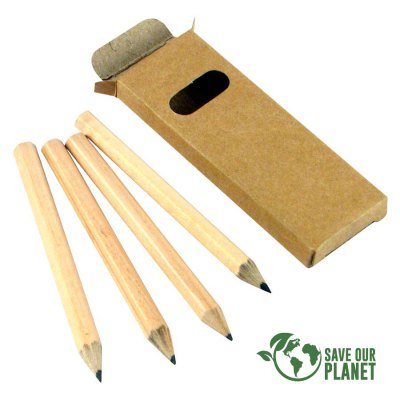 Miniatura 2 de Set 4 Lápices de Grafito Negro