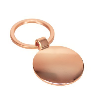 Miniatura 3 de Llavero redondo encobrizado negro "PETE"