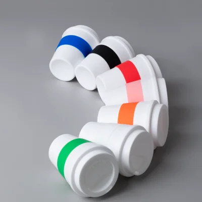 Regalo corporativo Mug Express Cup "WHITE" 356cc con banda silicona