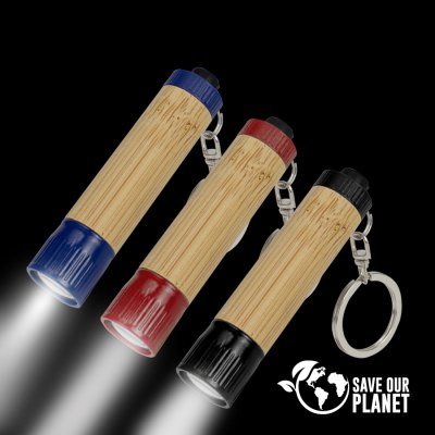 Miniatura 10 de Llavero-Linterna LED cuerpo Bamboo