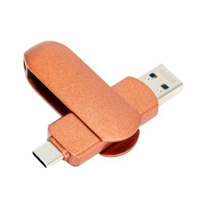 Miniatura 3 de Pendrive giro encobrizado OTG USB 3.0 / Type C, 64GB
