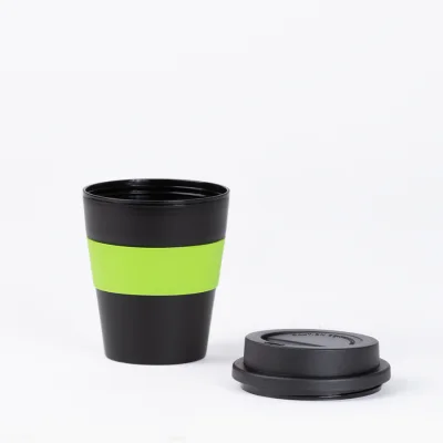 Miniatura 9 de Mug Express Cup "BLACK" 356cc con banda silicona