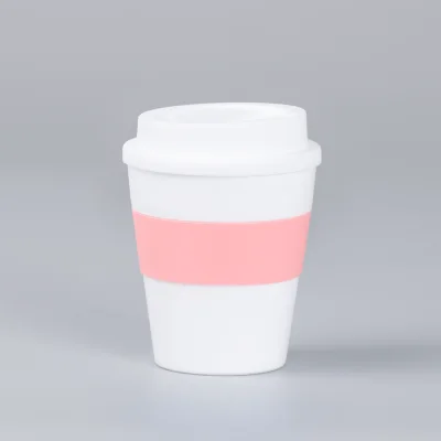 Miniatura 14 de Mug Express Cup "WHITE" 356cc con banda silicona
