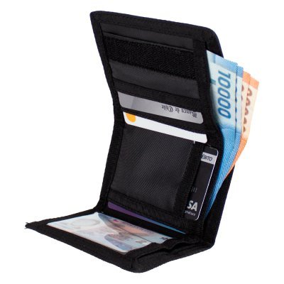 Miniatura 3 de Billetera de tela negra, para Sublimación