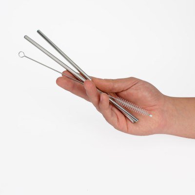 Miniatura 4 de Set Bombillas metálicas en estuche de Lino